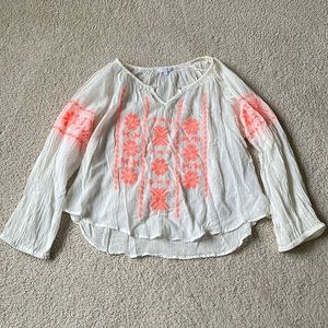 Gauzy Boho Star Mela Blouse Size Medium, M/L, beach